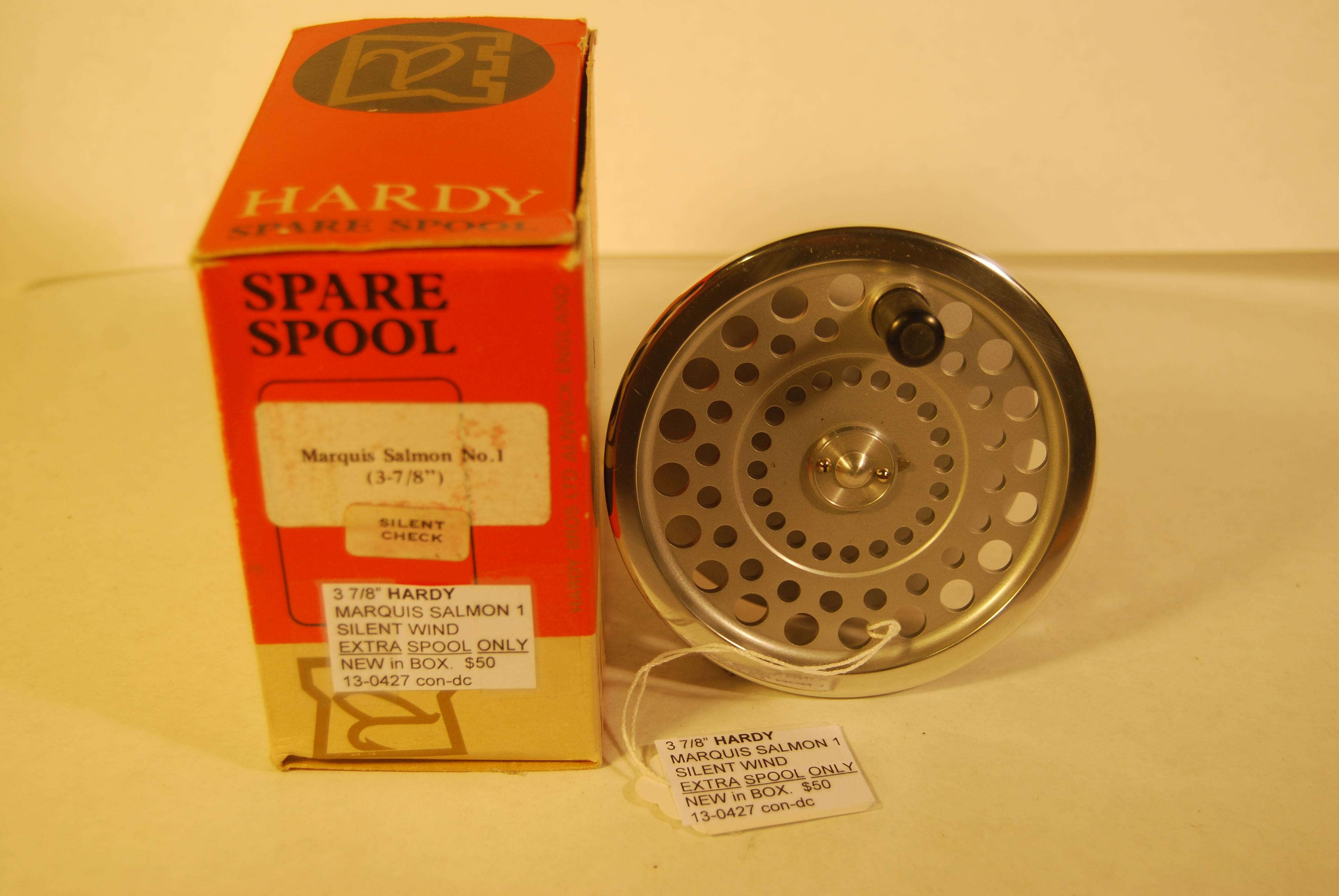 Image for 3 7/8” HARDY MARQUIS SALMON 1 EXTRA SPOOL. SILENT CHECK. NEW in Hardy Box.